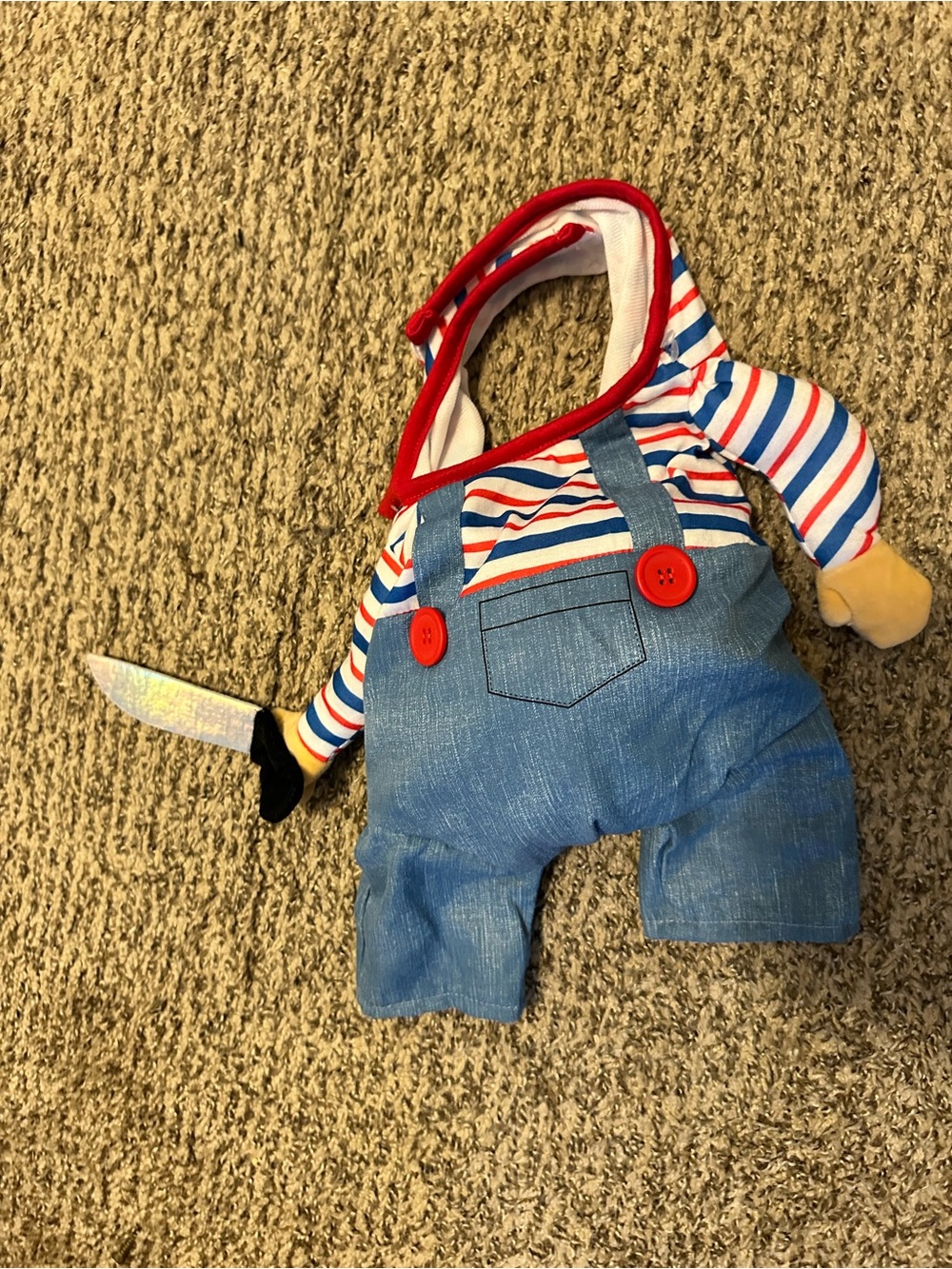 Dog Halloween costume chucky